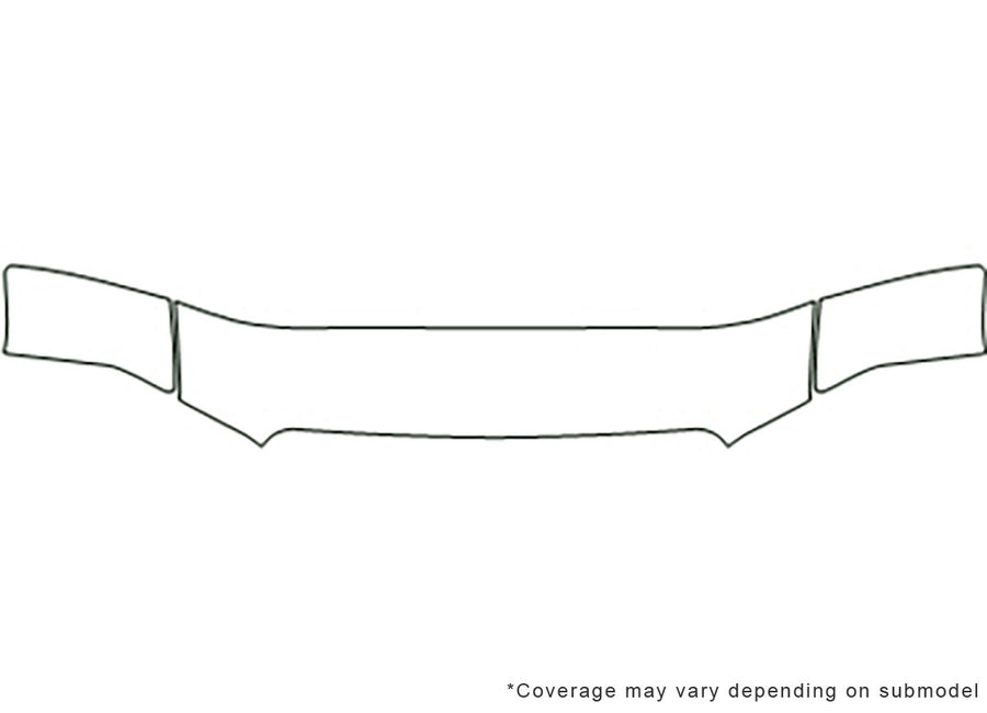 equator Avery Dennison Clear Bra Hood Precut PPF Diagram