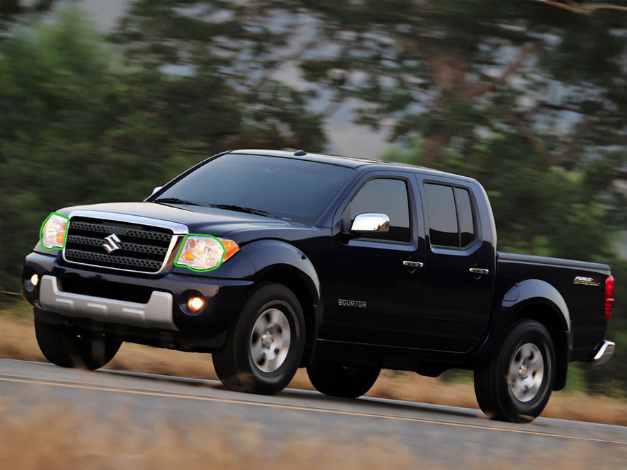 suzuki equator 2009-2012 Headlight Protection Installation Location