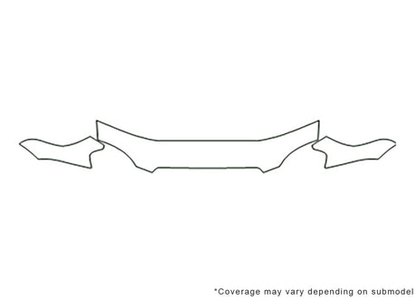esteem 3M Clear Bra Hood Precut PPF Diagram