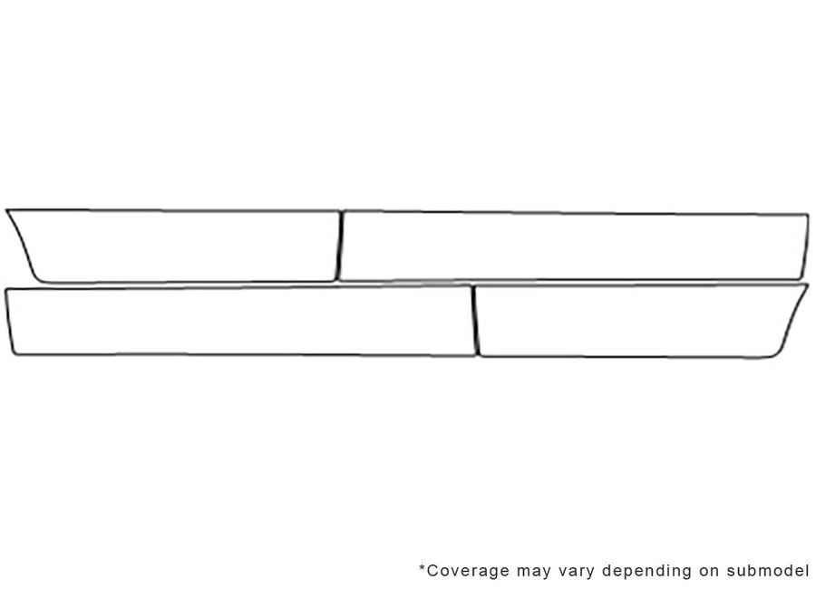 forenza Avery Dennison Clear Bra Door Cup Precut PPF Diagram