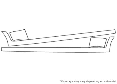 forenza 3M Clear Bra Door Cup Precut PPF Diagram