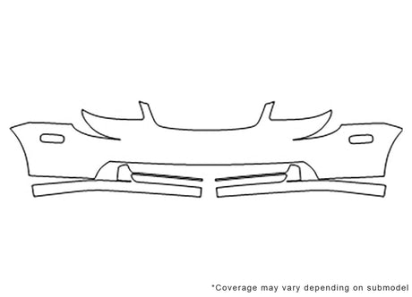 forenza Avery Dennison Clear Bra Bumper Precut PPF Diagram