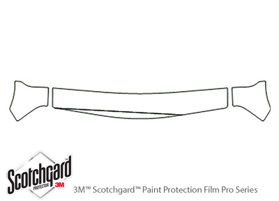 grand vitara 3M Clear Bra Hood Precut PPF Diagram