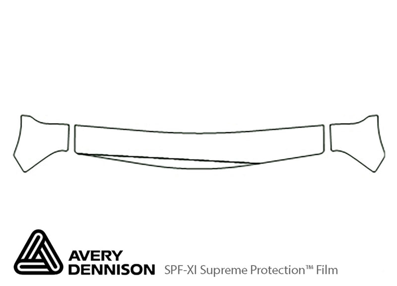 grand vitara Avery Dennison Clear Bra Hood Precut PPF Diagram
