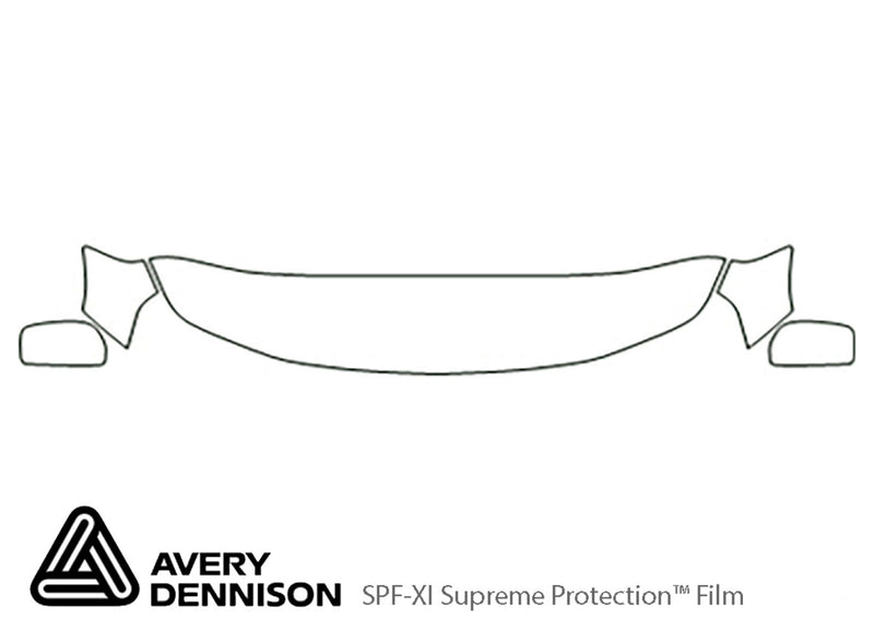 grand vitara Avery Dennison Clear Bra Hood Precut PPF Diagram