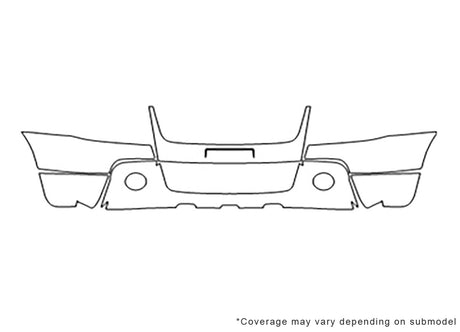 grand vitara Avery Dennison Clear Bra Bumper Precut PPF Diagram