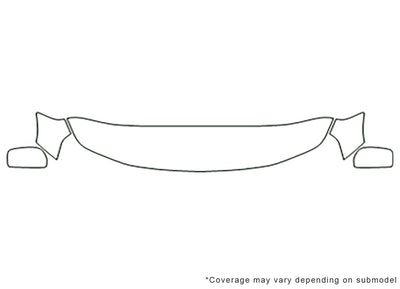 grand vitara 3M Clear Bra Hood Precut PPF Diagram
