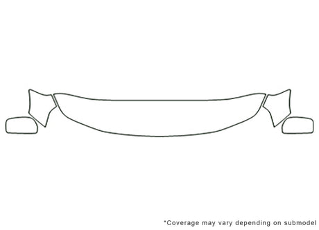 grand vitara 3M Clear Bra Hood Precut PPF Diagram