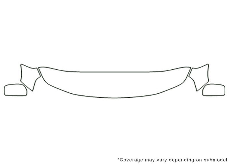 grand vitara Avery Dennison Clear Bra Hood Precut PPF Diagram