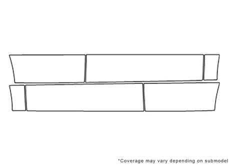 grand vitara 3M Clear Bra Door Cup Precut PPF Diagram