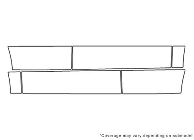 grand vitara Avery Dennison Clear Bra Door Cup Precut PPF Diagram