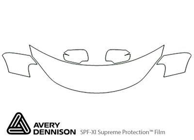 kizashi Avery Dennison Clear Bra Hood Precut PPF Diagram