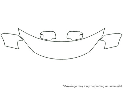 kizashi 3M Clear Bra Hood Precut PPF Diagram