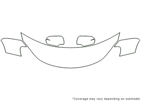 kizashi Avery Dennison Clear Bra Hood Precut PPF Diagram