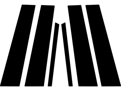 suzuki kizashi 2010-2013 Matte Black Pillar Trim Diagram