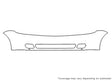 reno 3M Clear Bra Bumper Precut PPF Diagram