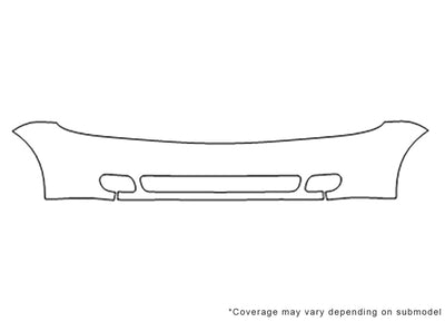 reno 3M Clear Bra Bumper Precut PPF Diagram