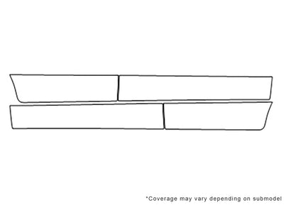 reno Avery Dennison Clear Bra Door Cup Precut PPF Diagram