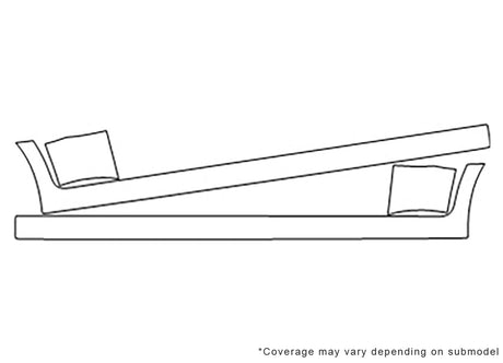 reno Avery Dennison Clear Bra Door Cup Precut PPF Diagram