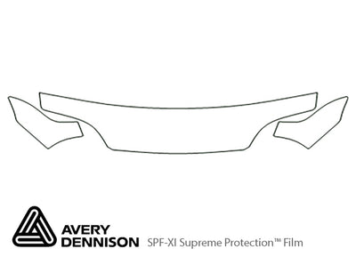 swift Avery Dennison Clear Bra Hood Precut PPF Diagram