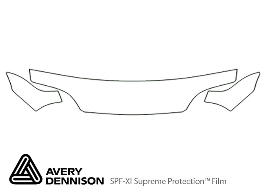 swift Avery Dennison Clear Bra Hood Precut PPF Diagram