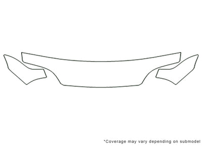 swift Avery Dennison Clear Bra Hood Precut PPF Diagram