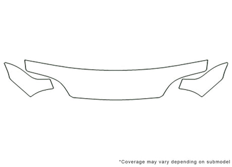 swift Avery Dennison Clear Bra Hood Precut PPF Diagram