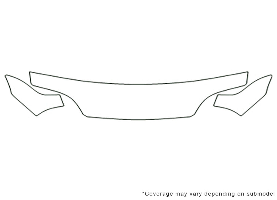 swift Avery Dennison Clear Bra Hood Precut PPF Diagram