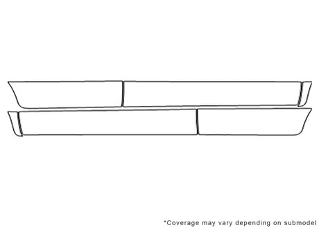 sx4 3M Clear Bra Door Cup Precut PPF Diagram