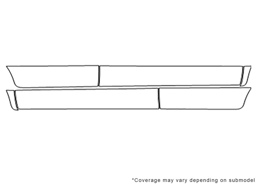 sx4 3M Clear Bra Door Cup Precut PPF Diagram