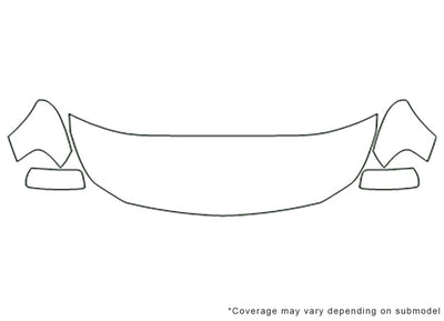 sx4 3M Clear Bra Hood Precut PPF Diagram