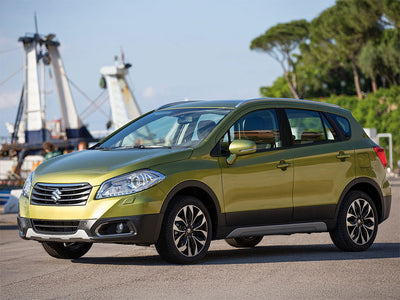 suzuki sx4 2007-2013 Brushed Aluminum Black Pillar Trim