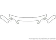 verona 3M Clear Bra Hood Precut PPF Diagram