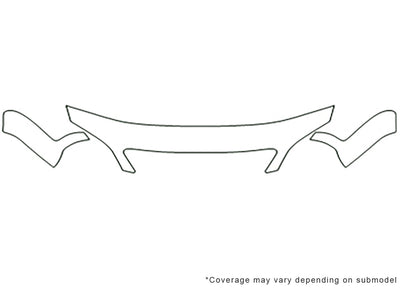 verona 3M Clear Bra Hood Precut PPF Diagram