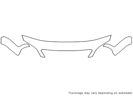 verona Avery Dennison Clear Bra Hood Precut PPF Diagram