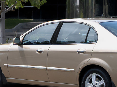 suzuki verona 2004-2006 Brushed Aluminum Black Pillar Cover Diagram