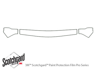 vitara 3M Clear Bra Hood Precut PPF Diagram