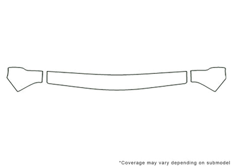 vitara 3M Clear Bra Hood Precut PPF Diagram