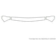 vitara Avery Dennison Clear Bra Hood Precut PPF Diagram