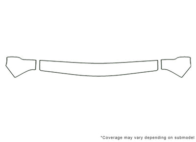 vitara Avery Dennison Clear Bra Hood Precut PPF Diagram