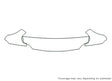 x-90 3M Clear Bra Hood Precut PPF Diagram