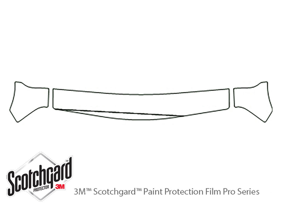 xl-7 3M Clear Bra Hood Precut PPF Diagram