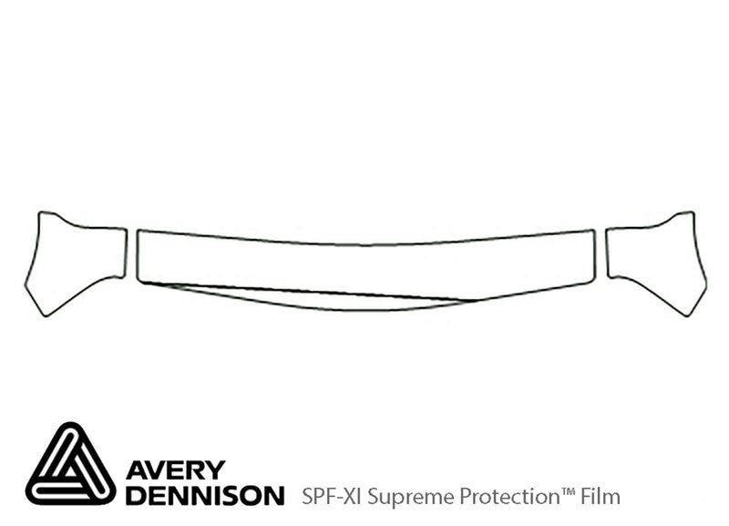 xl-7 Avery Dennison Clear Bra Hood Precut PPF Diagram