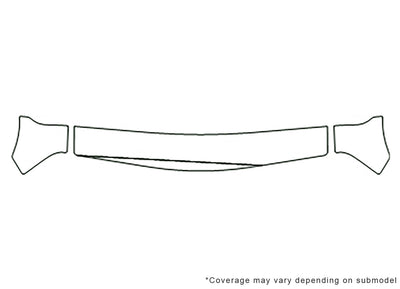 xl-7 3M Clear Bra Hood Precut PPF Diagram