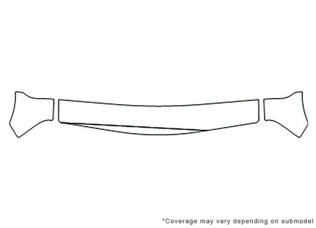 xl-7 3M Clear Bra Hood Precut PPF Diagram
