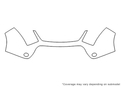 xl-7 Avery Dennison Clear Bra Bumper Precut PPF Diagram