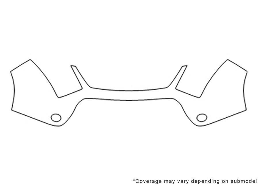 xl-7 Avery Dennison Clear Bra Bumper Precut PPF Diagram