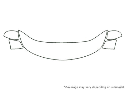 xl-7 3M Clear Bra Hood Precut PPF Diagram