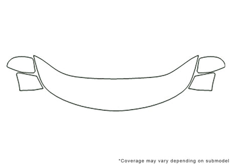 xl-7 Avery Dennison Clear Bra Hood Precut PPF Diagram