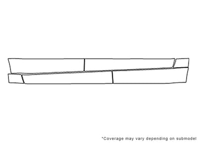 xl-7 3M Clear Bra Door Cup Precut PPF Diagram